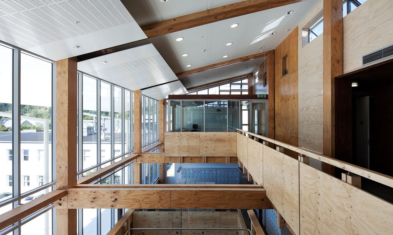 Award winning Nelson Marlborough Institute of Technology (NMIT) Arts and Media building.