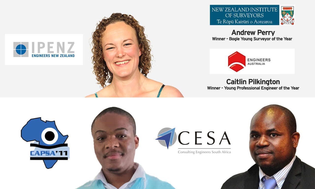 Aurecon's Camilla Gibbons, Tumelo Thothela, Mpho Ramphao, Andrew Perry and Caitlin Pilkington win major industry awards.