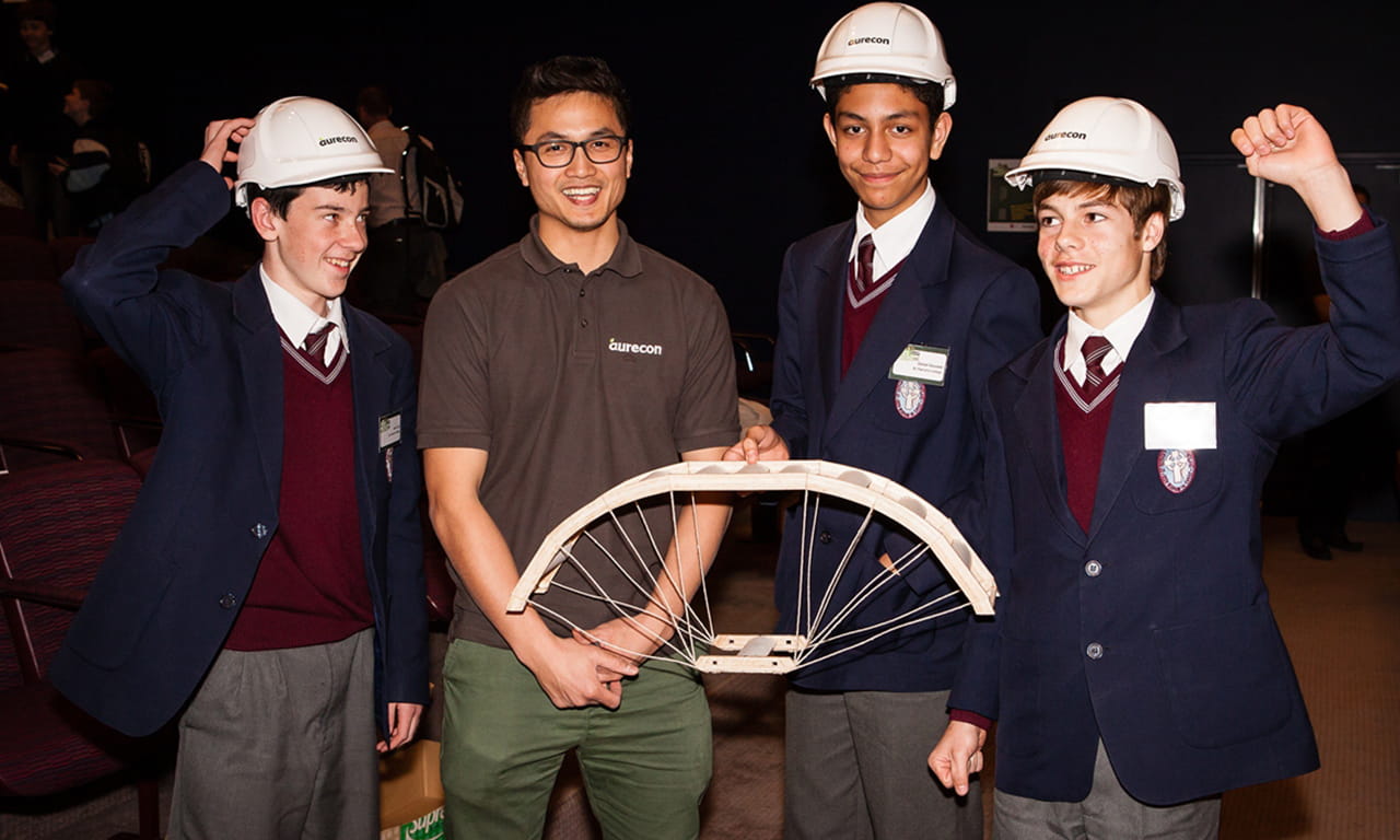 St Patrick’s College were the winners of the 2012 Aurecon Bridge Building Competition.