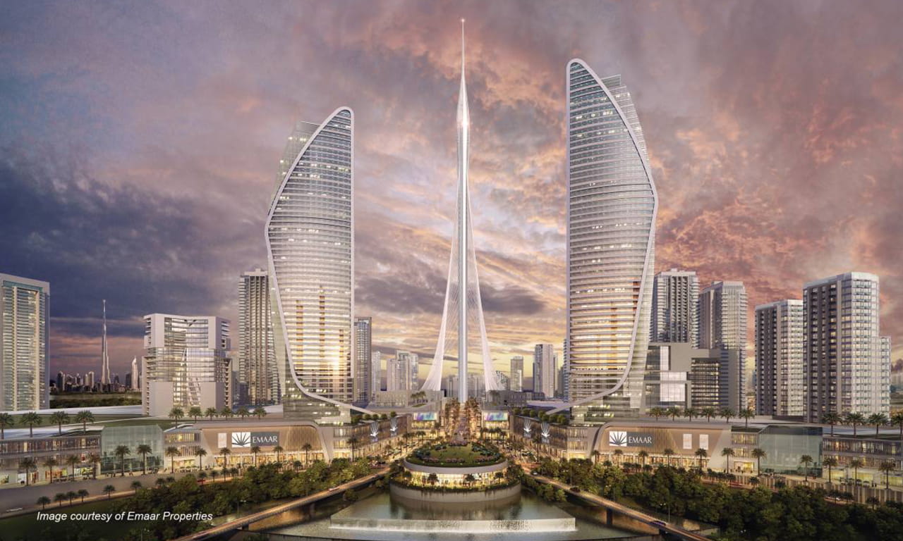 Aurecon and Santiago Calatrava to work on new Dubai icon, The Tower. Image courtesy of Emaar Properties.