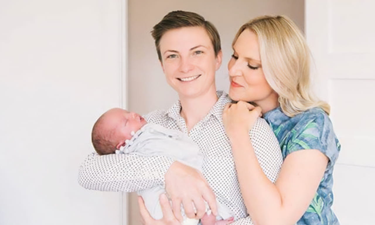 Aurecon employee Jess Page and her family.