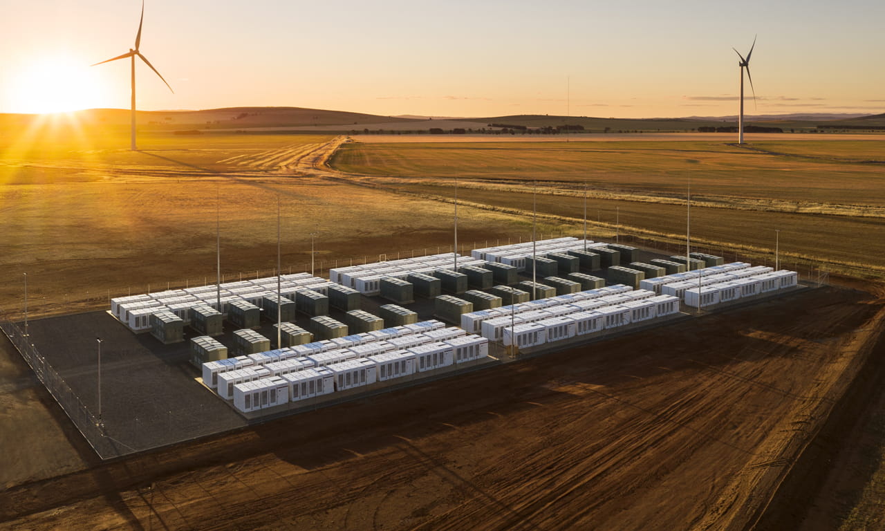 Tesla Powerpack Neoen Hornsdale Wind Farm, Good Design Award for Sustainability Winner. Image courtesy of Good Design Australia.