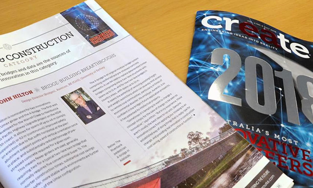 The 2018 Engineers Australia Top 30 Most Innovative Engineers announced 4 July includes three of Aurecon’s leading technical professionals. 