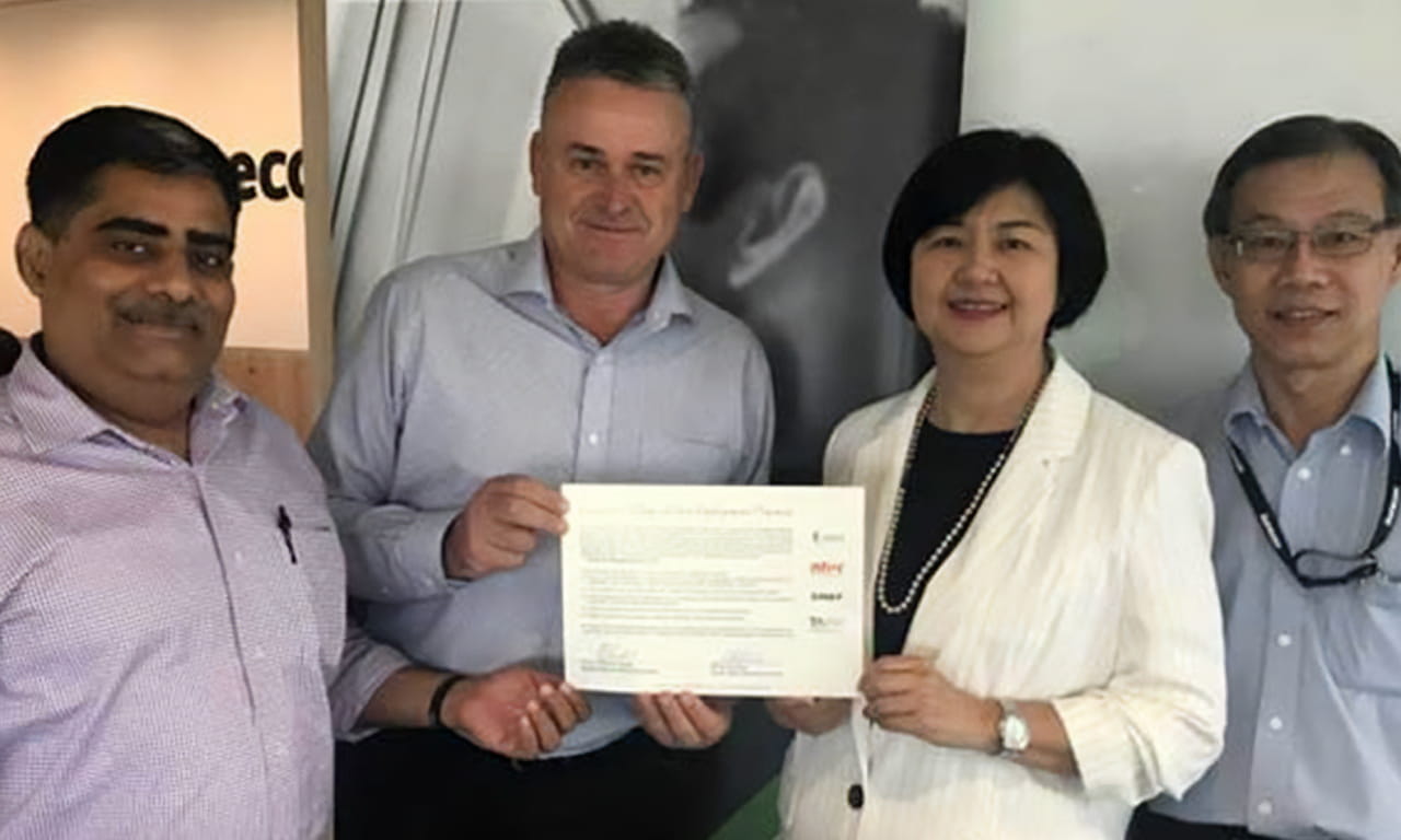 Aurecon signs TAFEP Pledge in Singapore.