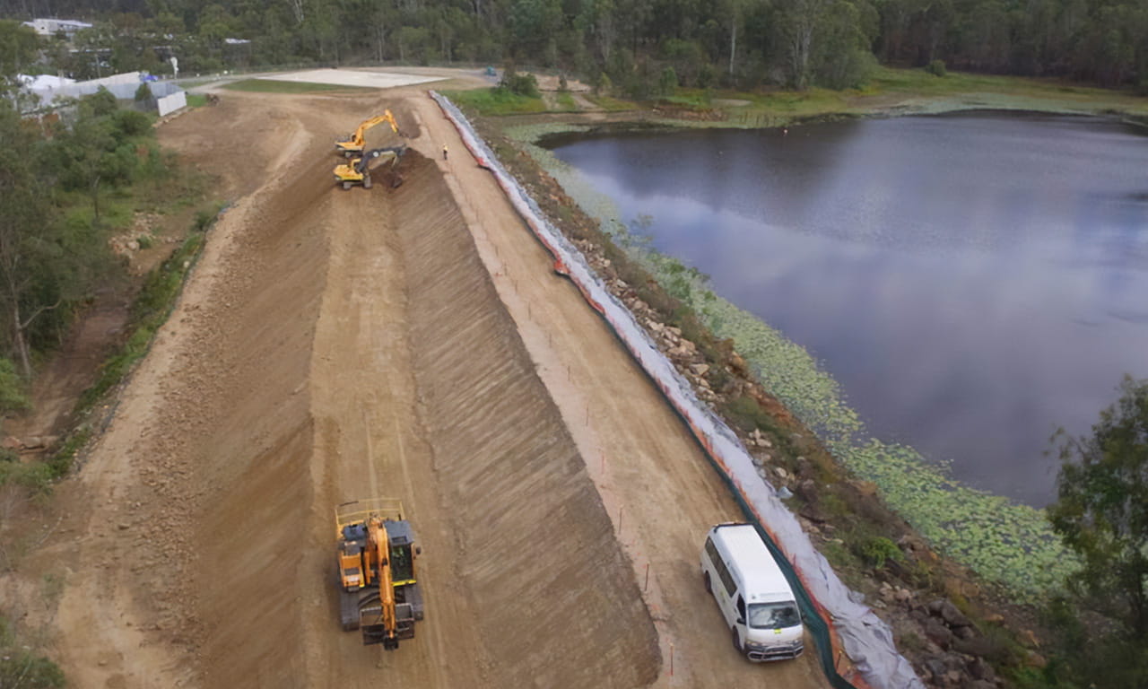 The Aurecon project, Gallipoli Barracks Dam Civil Works Upgrade was named Queensland Chapter Small Projects Winner.