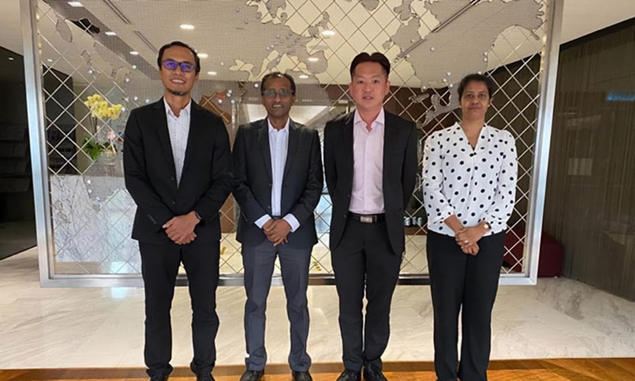 L-R: Senior leaders at GCU Consultants Sdn Bhd (acquired by Aurecon), Ir. Mohd Redzuan Bin Ahmad, Ir. EG Balakrishnan, Ir. Lee Kai Ming and Ir. Sharmeelee Subramaniam