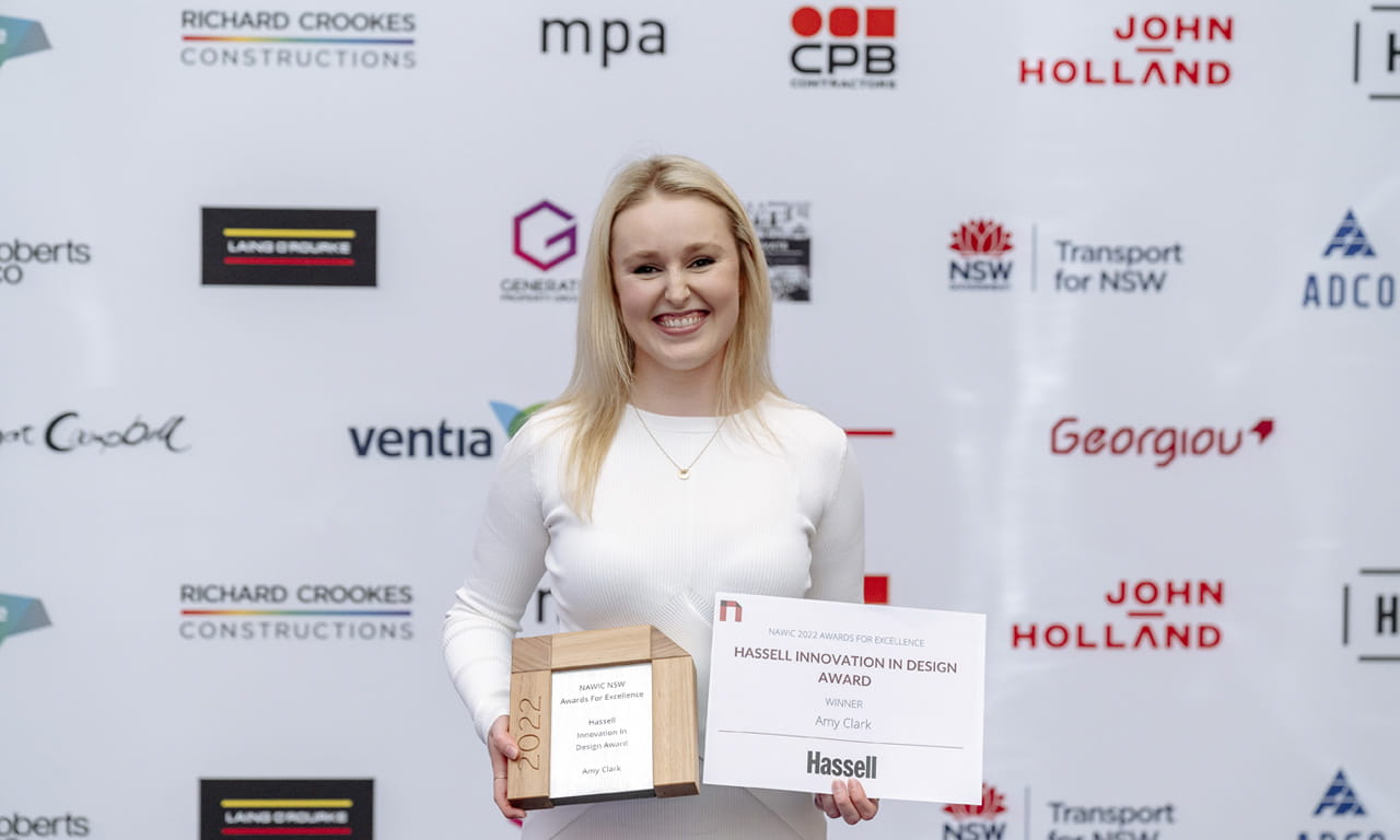 Aurecon’s Amy Clark won the Innovation in Design Award in New South Wales. Image courtesy of Nicholas Smith.