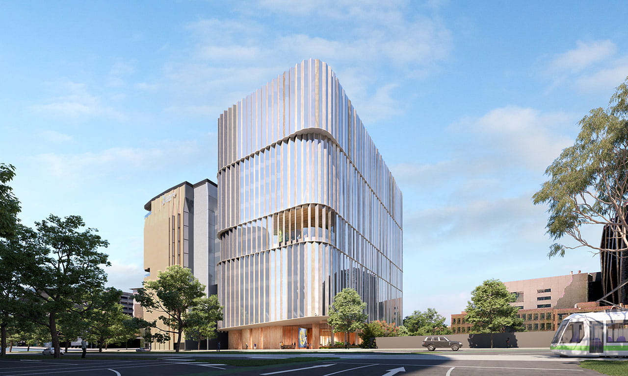 Aurecon appointed as lead engineers and project managers to deliver the Australian Institute for Infectious Disease. Artist impression by Wardle.