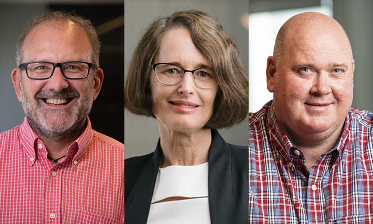 The three new appointments for Aurecon’s Environment and Planning practice are Rupert Duckworth, Kylie Galway, and Dustin Lavery.