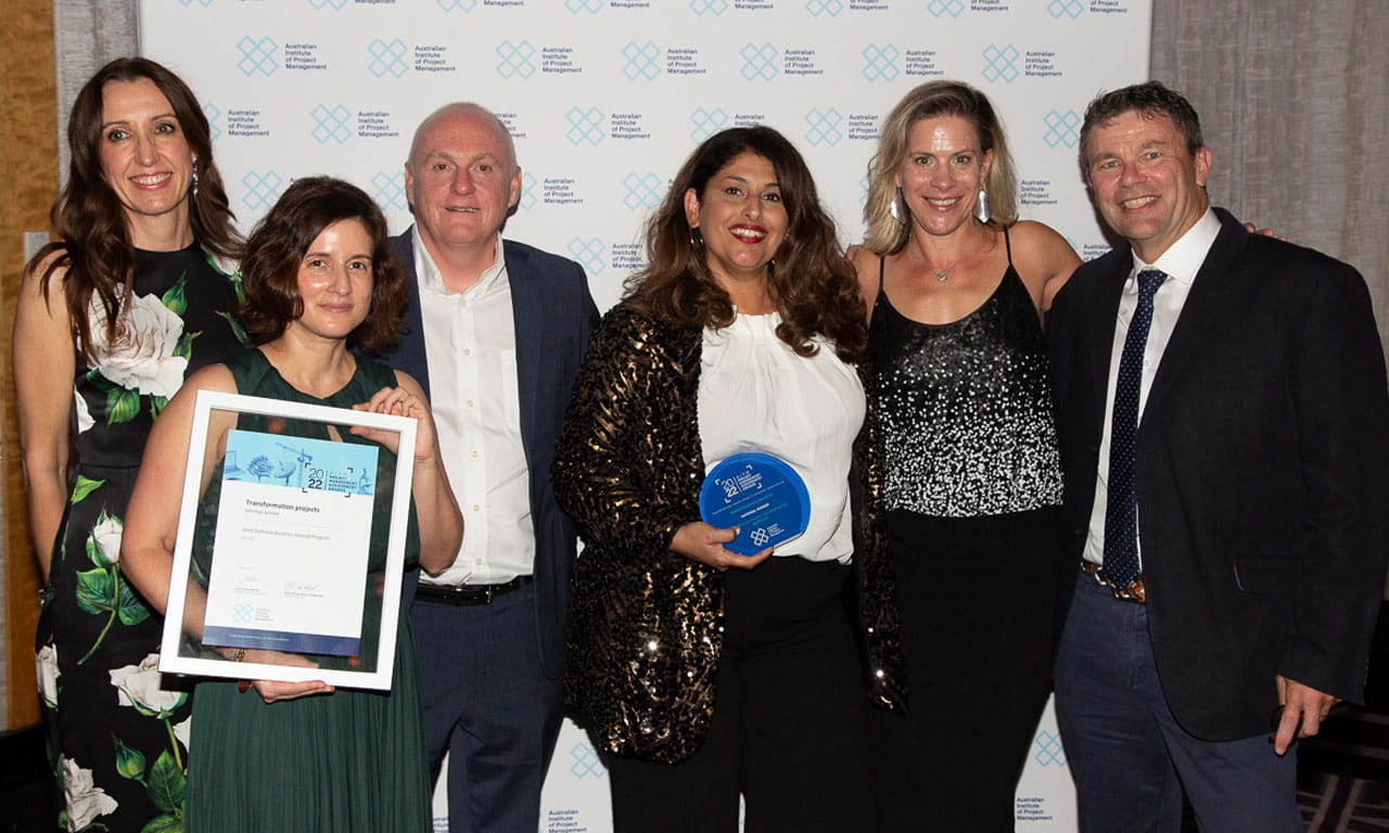 Joint Defence and Aurecon Ascend Program – National Transformation Project Award Winner.