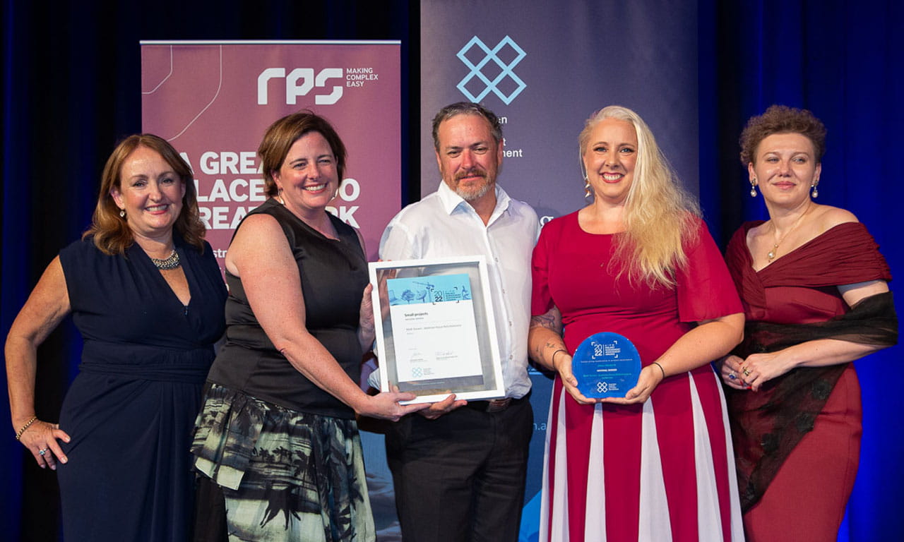 Aurecon project, the RAAF Darwin – Banksian House Refurbishment – won the National Small Project Award.