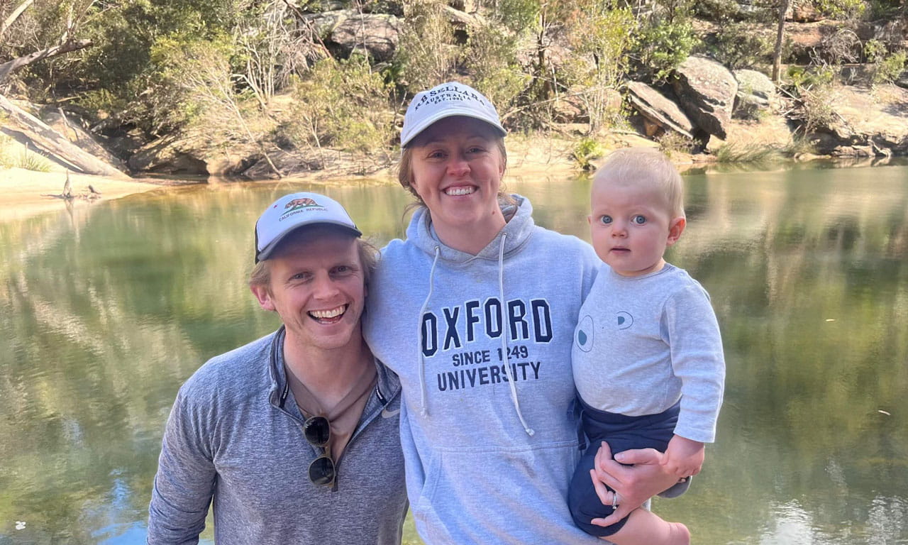 The policy update has been well-received by Aurecon Associate, Angus Wilkie with his wife and their first child in 2021.