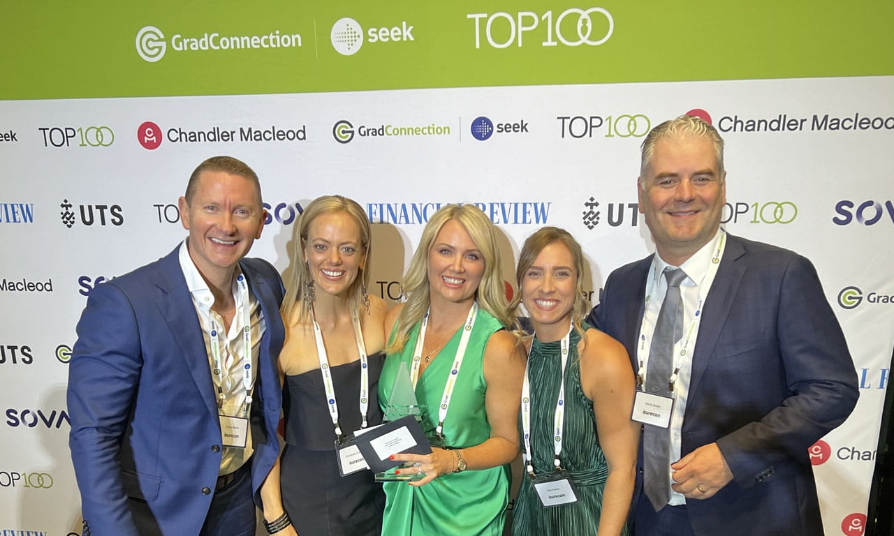 Aurecon awarded Most Popular Engineering Employer at the Top 100 Graduate Employers Awards 2024.