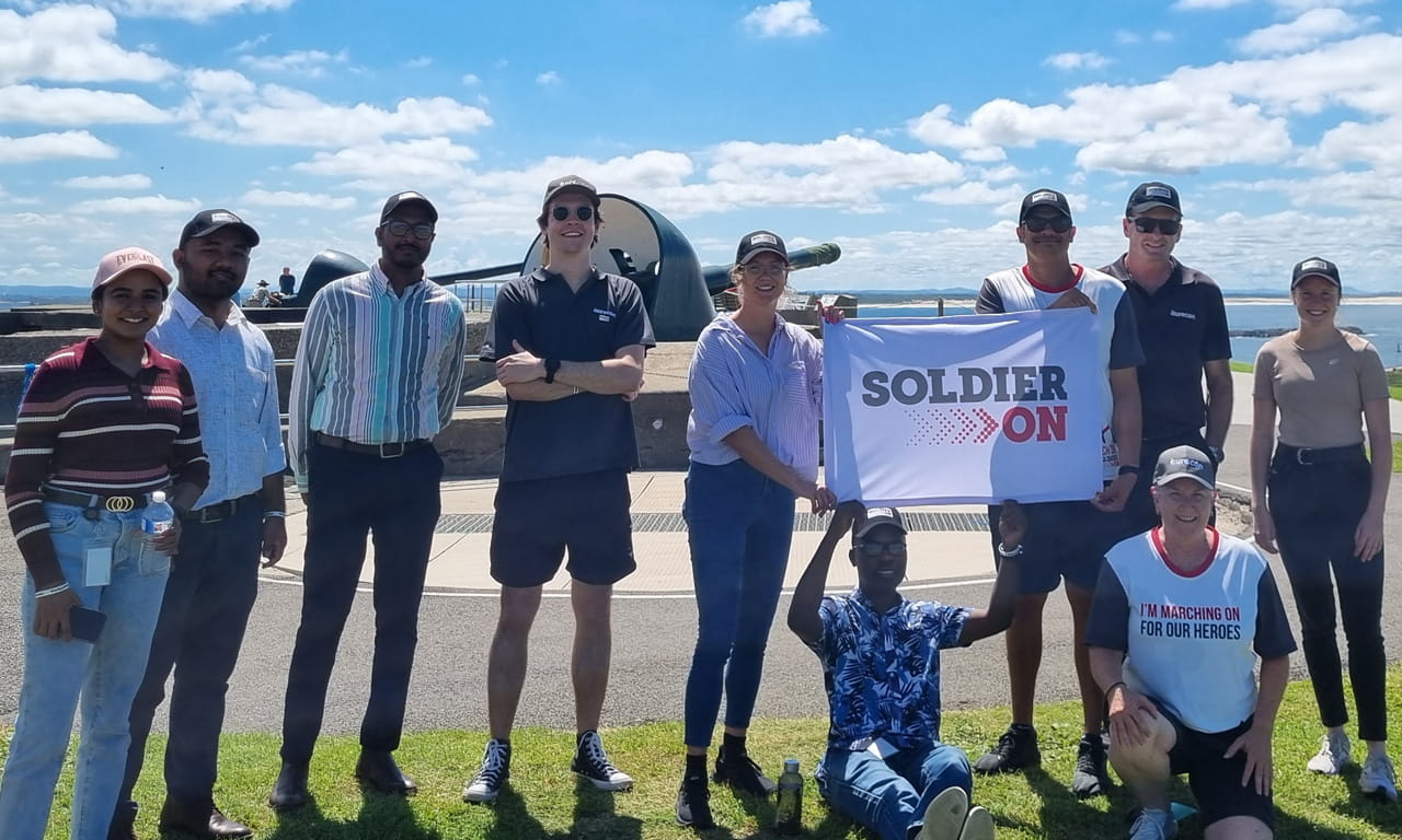 Soldier On | March On Challenge 2024, Newcastle Team at Fort Scratchley
