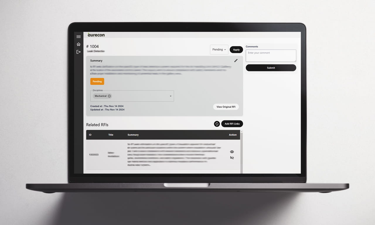 ClaRFI features a user-friendly interface that tracks the lifecycle of requests, actions and responses, categorising and routing RFIs to appropriate subject matter experts.