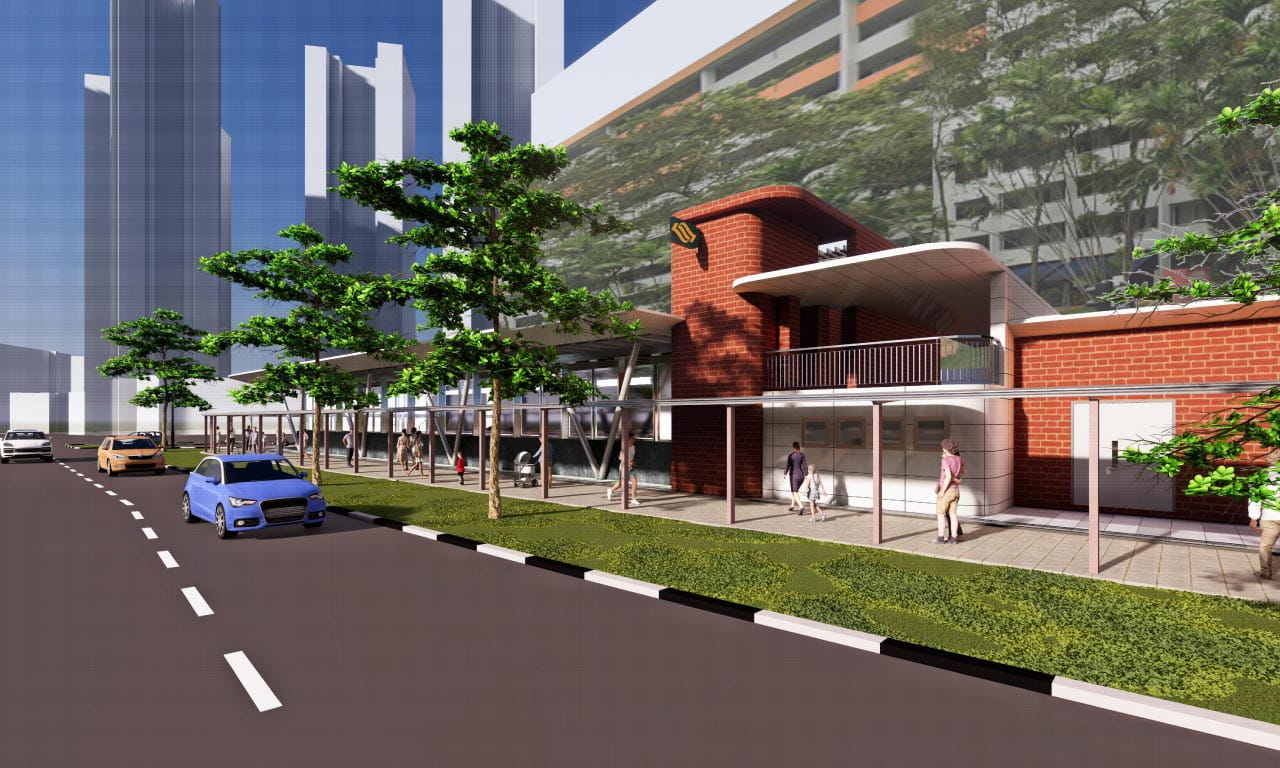 Artist impression for Clementi Interchange Station (Image courtesy of LTA).