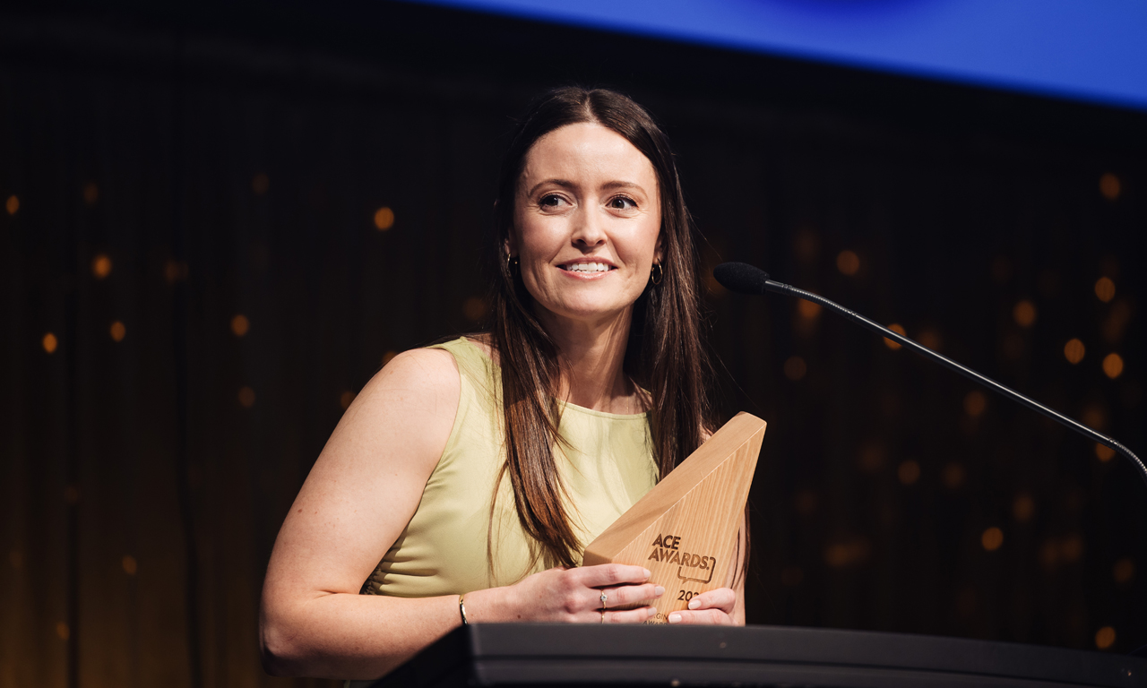 ACE New Zealand, Emerging Leader winner, Sam MacKay.