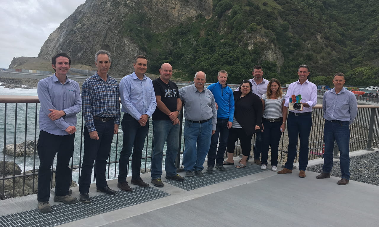 NCTIR Alliance, formed to rebuild damaged road and rail infrastructure following the 2016 Kaikōura Earthquake.