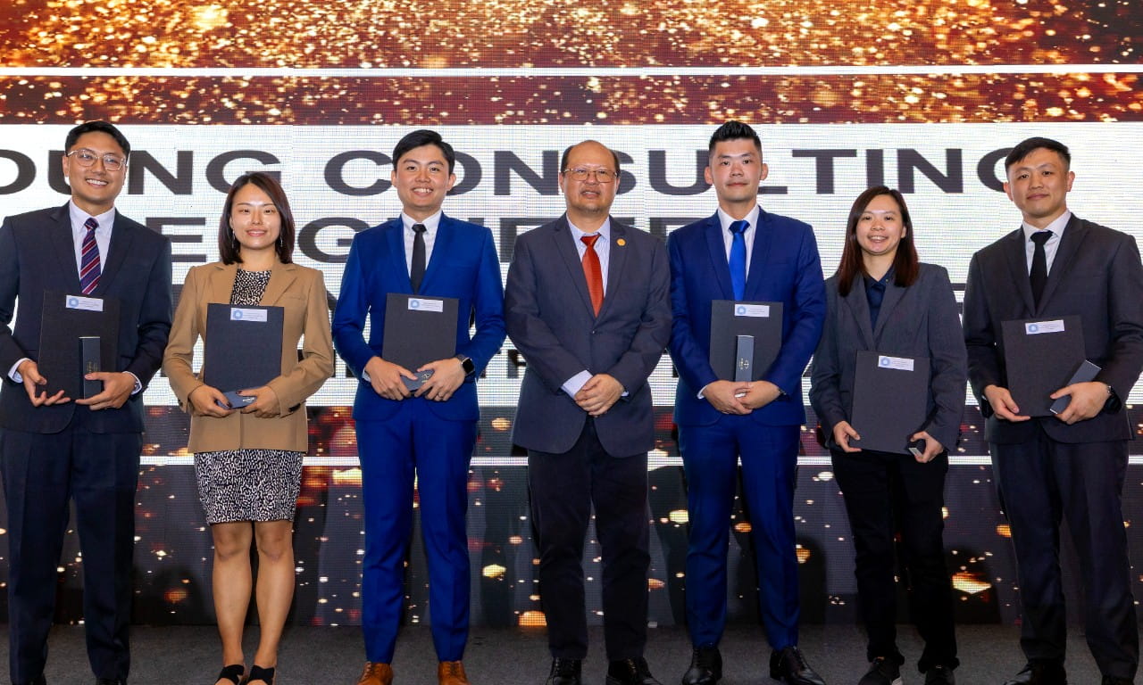 Jess alongside other recipients honoured for their outstanding work in the Civil and Structural discipline.