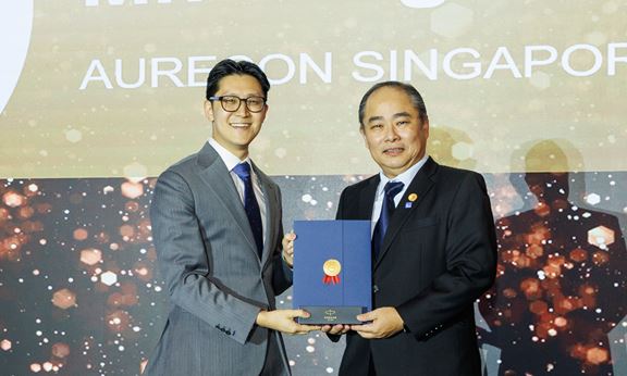 Josiah Yang proudly accepted the Young Consulting Engineer of the Year 2025 award from ACES Singapore.
