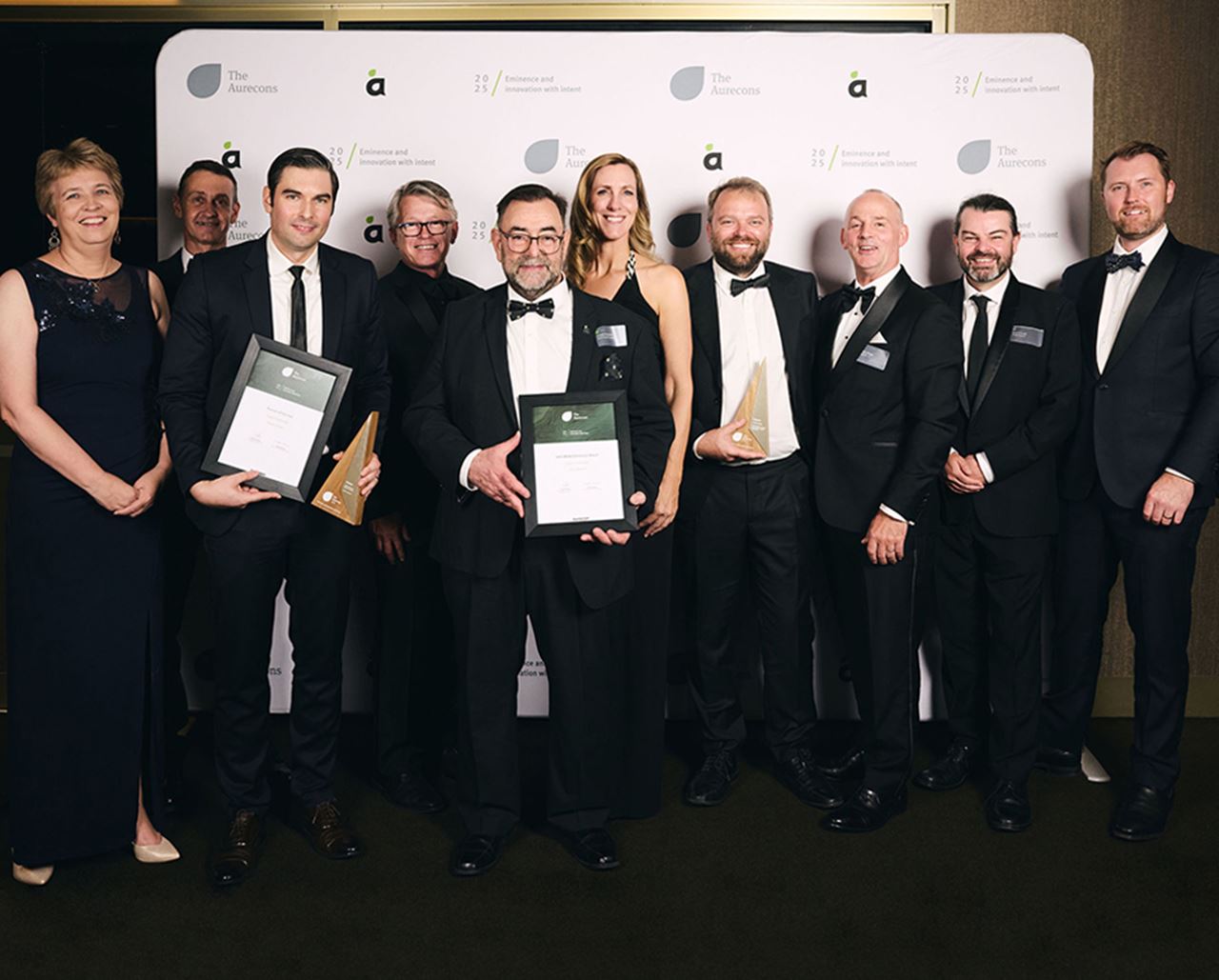 Group photo of The Aurecons 2025 winners.