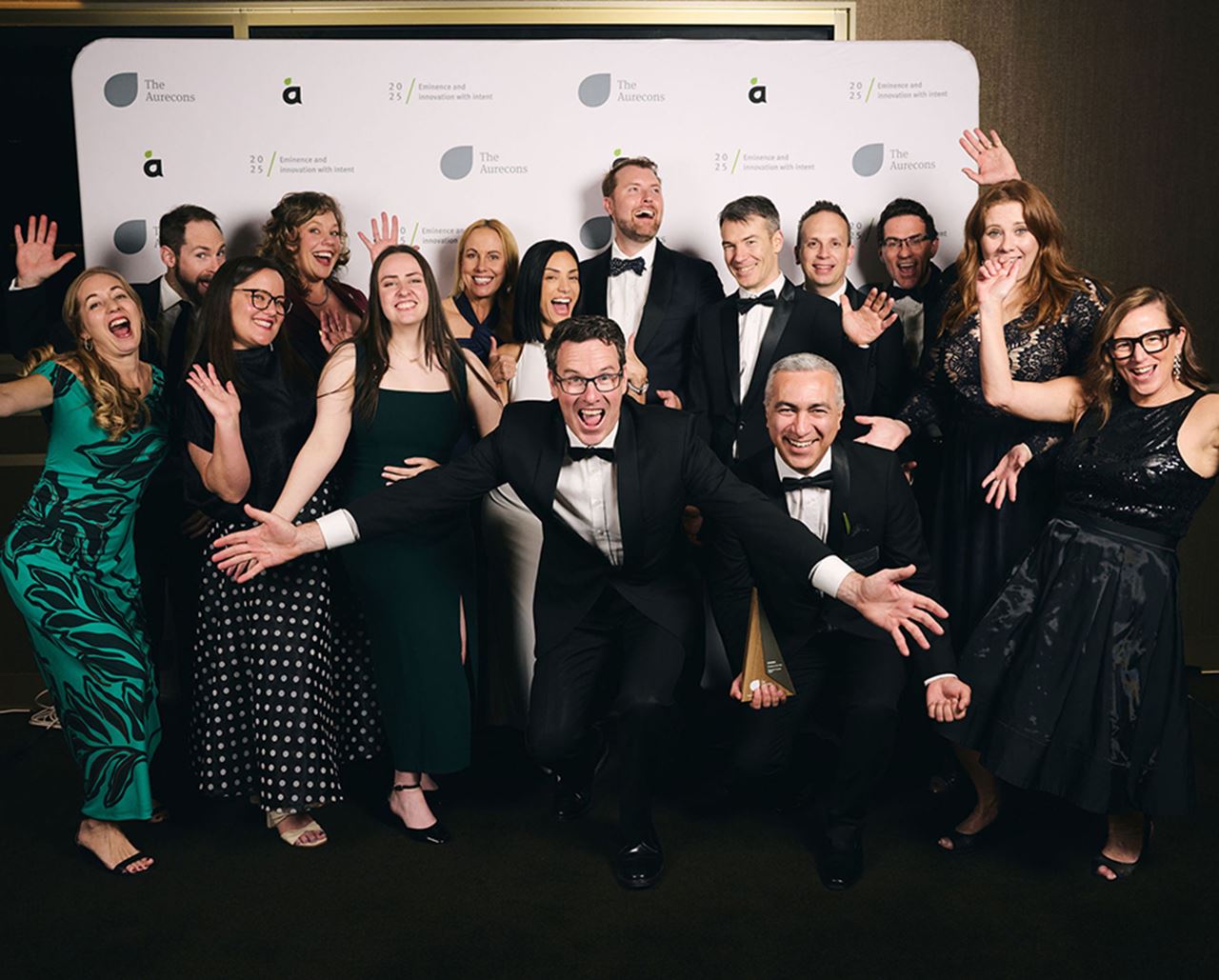 Celebrating The Aurecons with group photo.