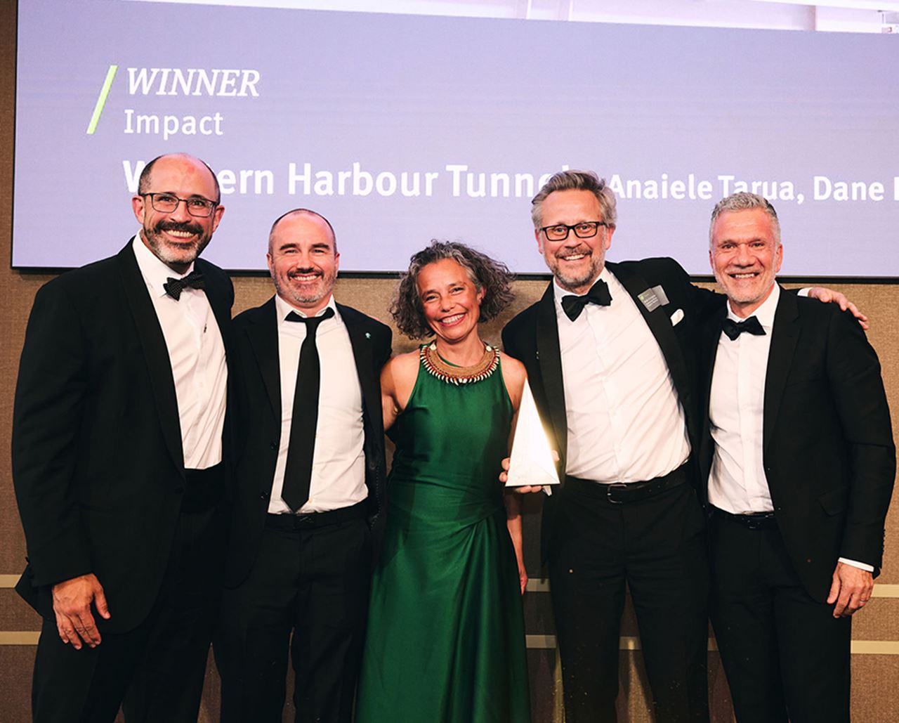 Western Harbour Tunnel project wins Award for Impact at The Aurecons 2025.