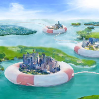 What goes up but doesn’t come down? Rising Seas