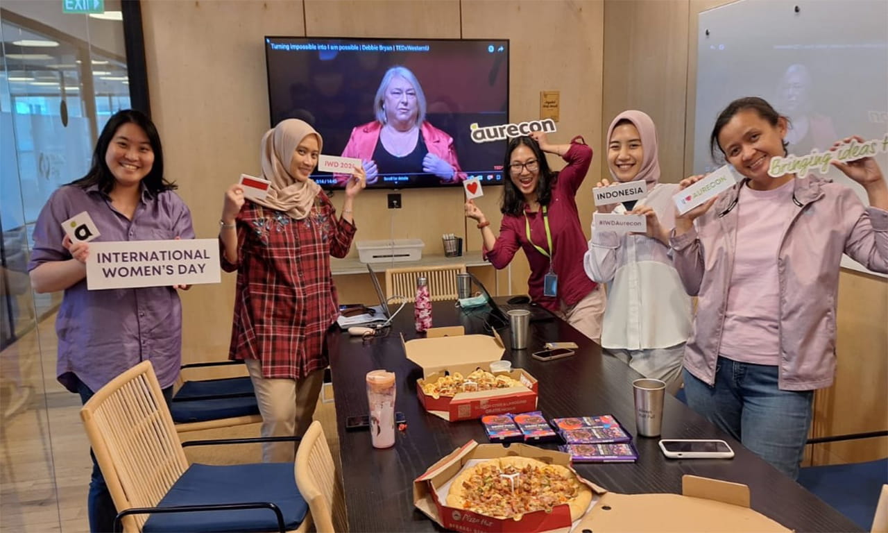 Celebrating International Women’s Day with morning tea and presentations.