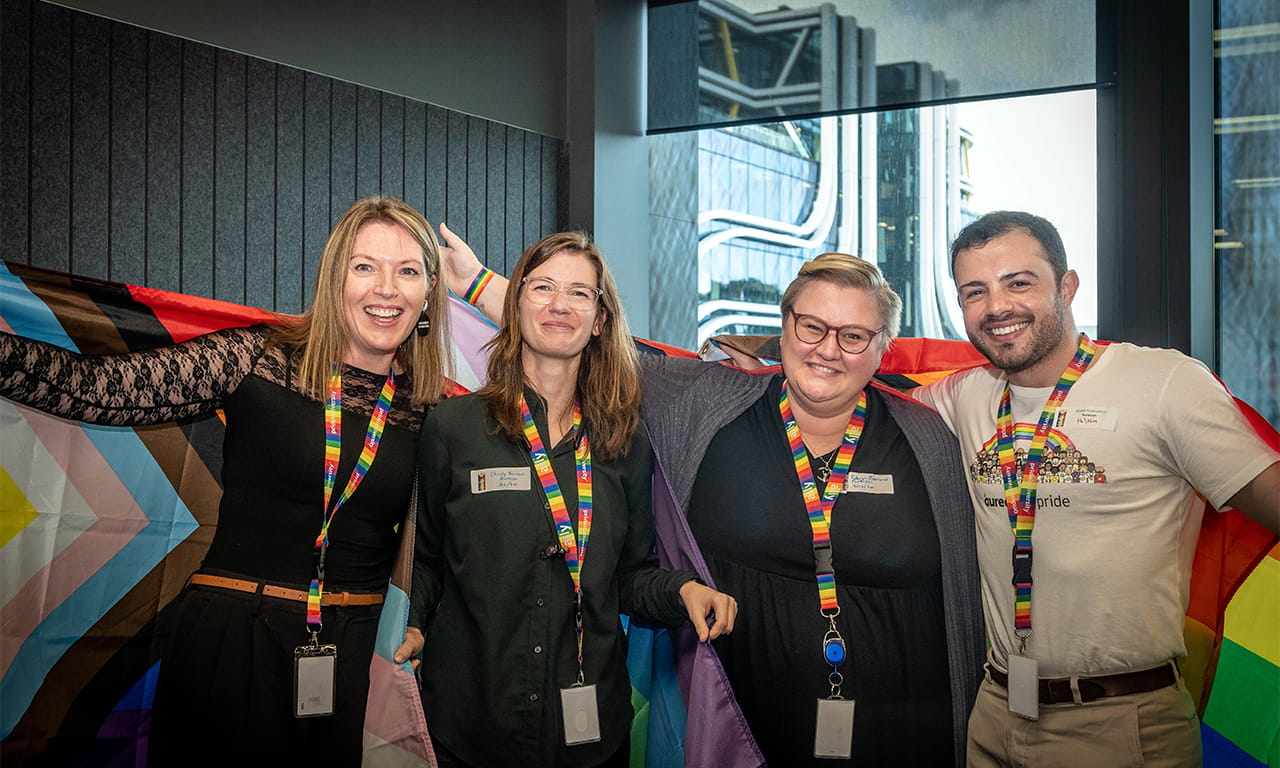 Celebrating the QUEERvolution of Rainbow Workplace Inclusion in our Tāmaki Makaurau office. 