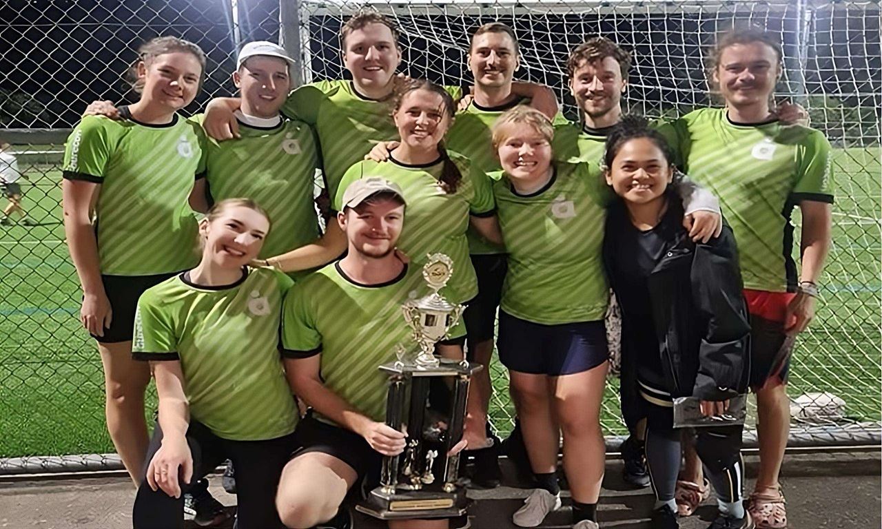 Our Wellington touch rugby team celebrating a great season. 