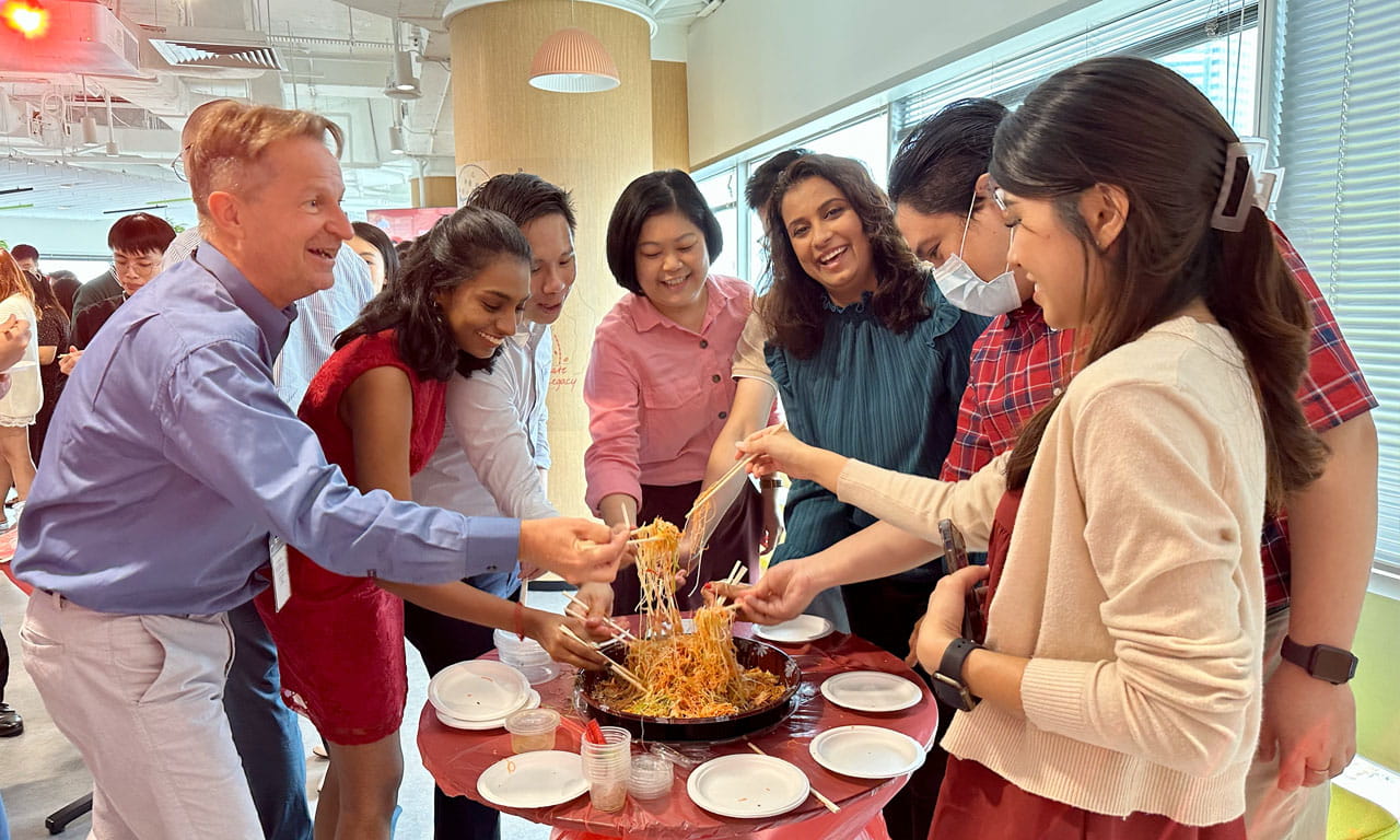Singapore Office: Aurecon staff celebrates Lunar New Year 2023.