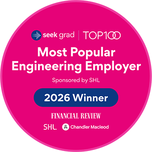 Seek grad top 100, most popular engineering employer.