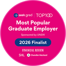 Seek grad top 100, most popular graduate employer.