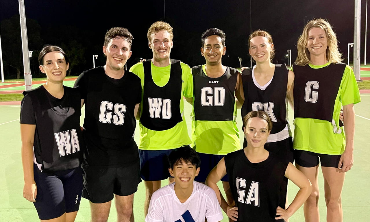 Cat Topping with Aurecon social netball team.