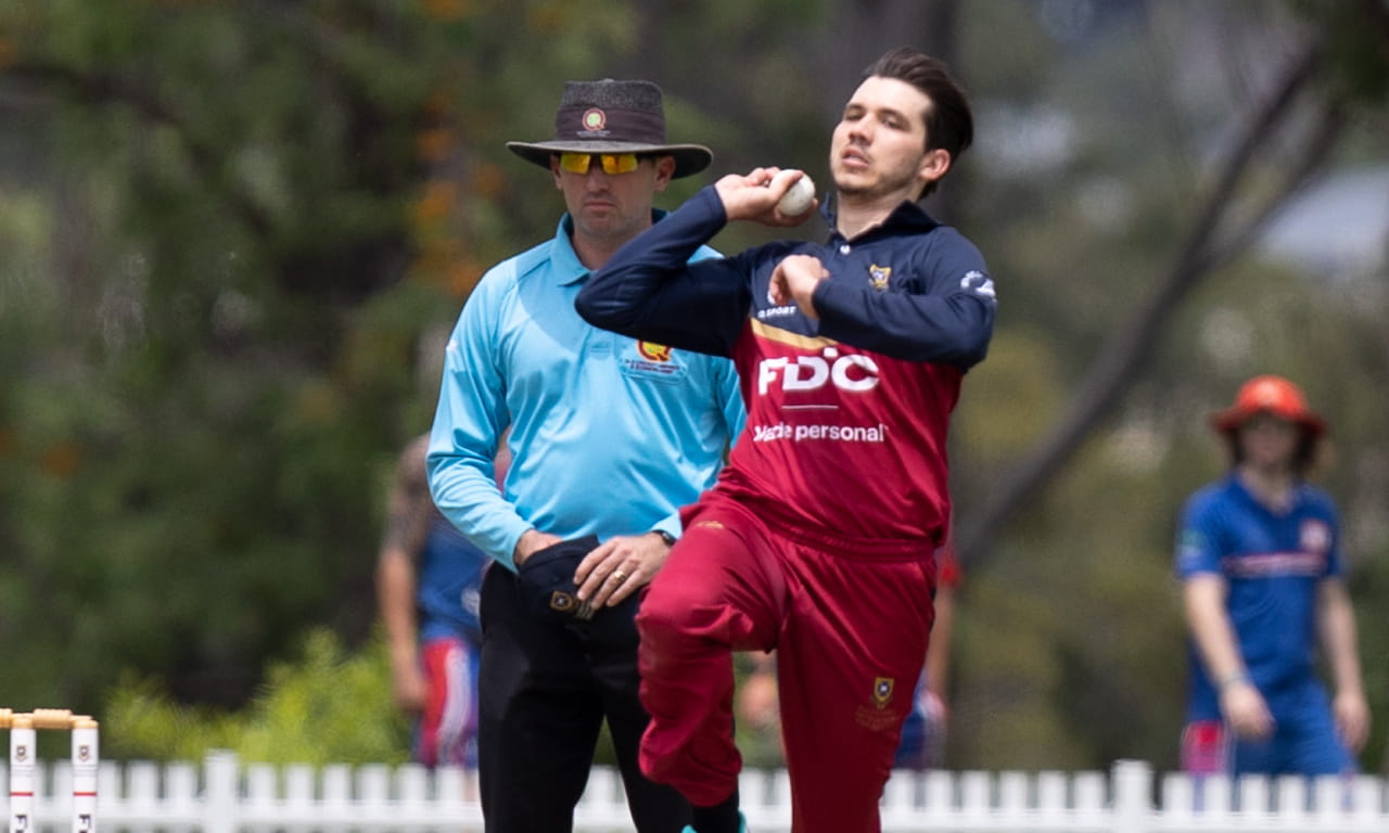 Hayden D’Addona playing cricket