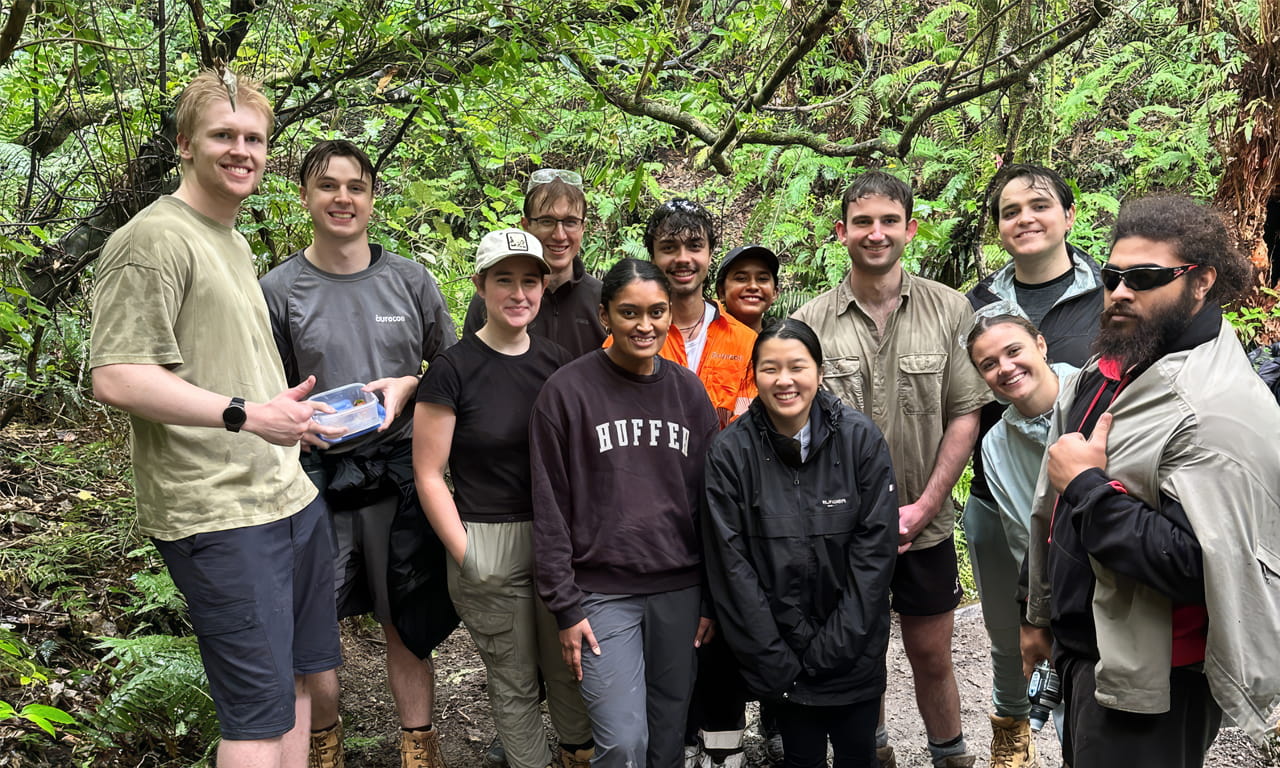 Connor volunteered at Zealandia Te Māra a Tāne through Aurecon’s Handprints Day.