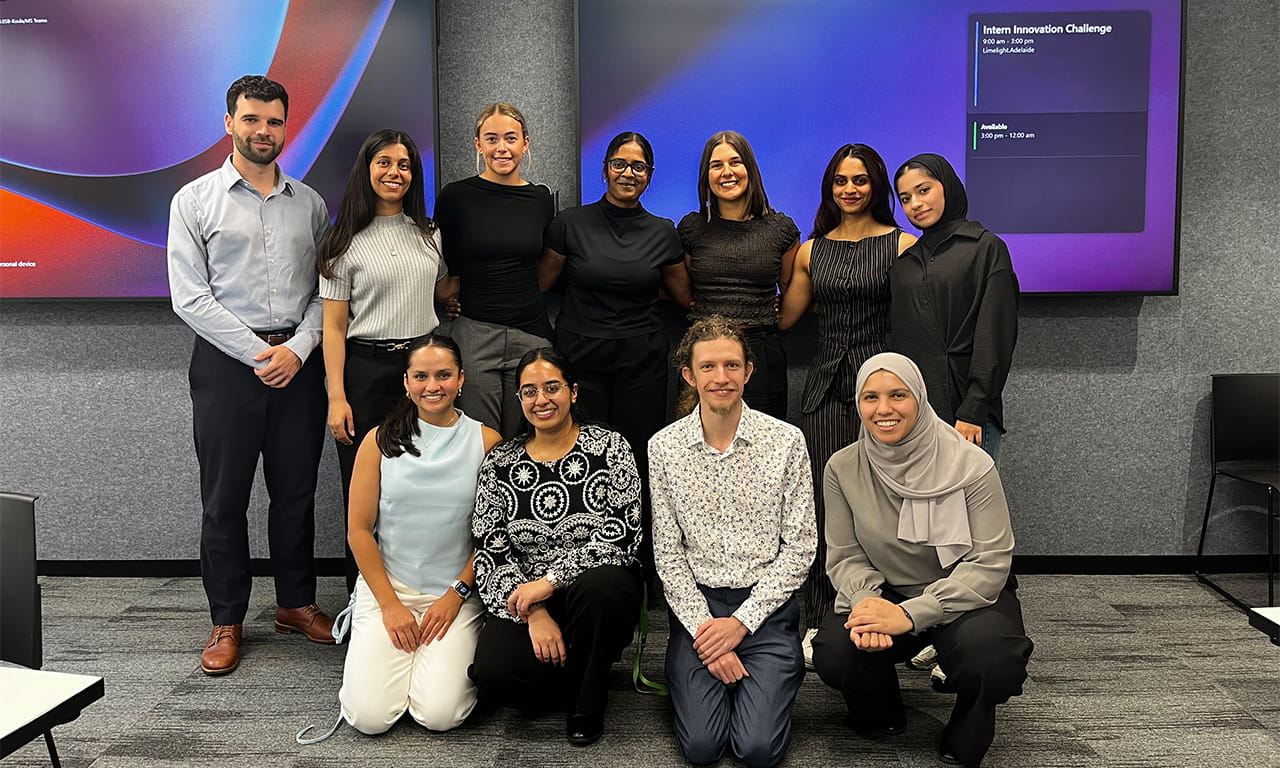 Some interns get to take part in the innovation challenge, here is my group.