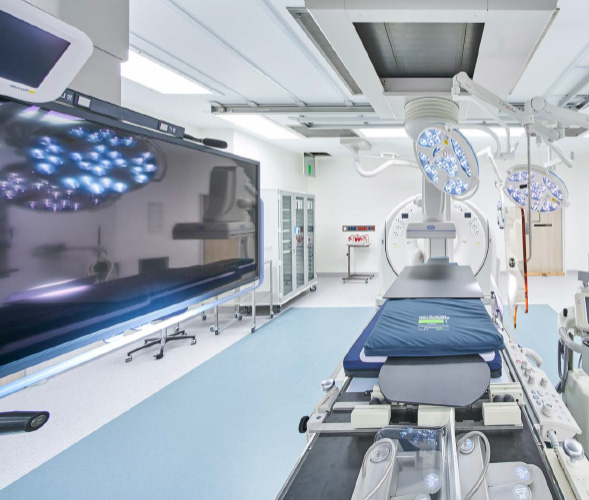The BIM 3D model was used to model the layout of the equipment in each clinical room