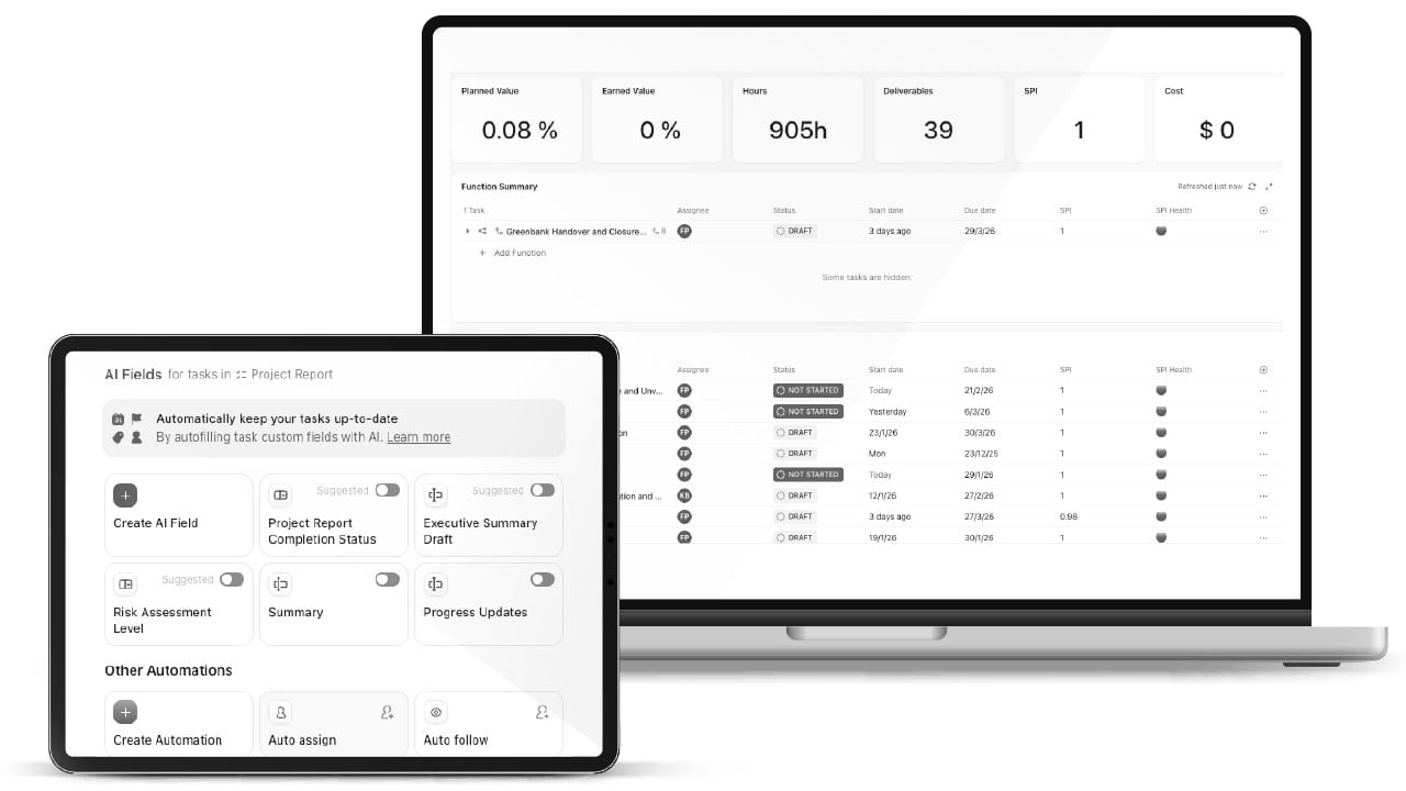 ClickUp Deliver: Smarter project control for high-stakes delivery.