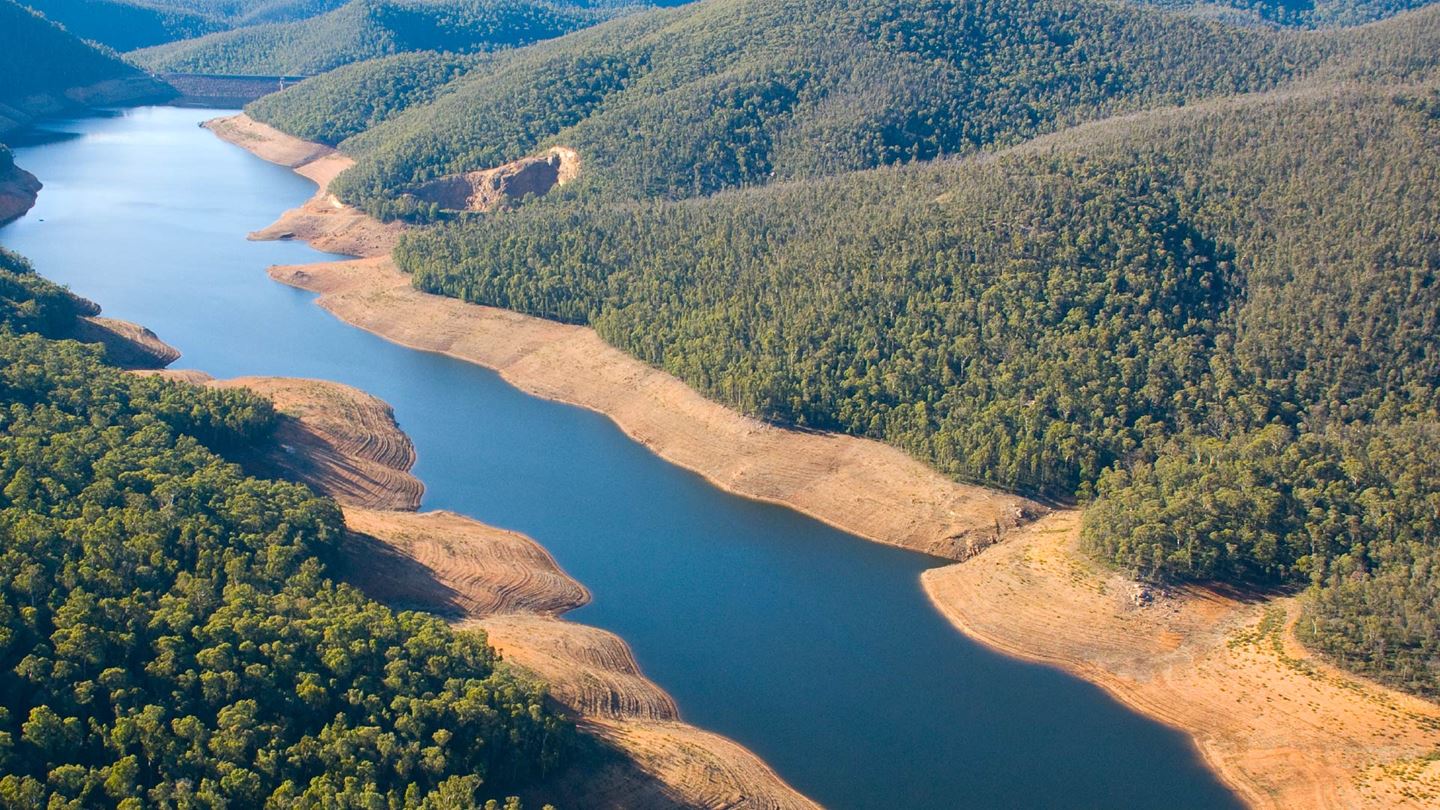 Adaptive water strategy, Canberra case study. Photo of waterway. 