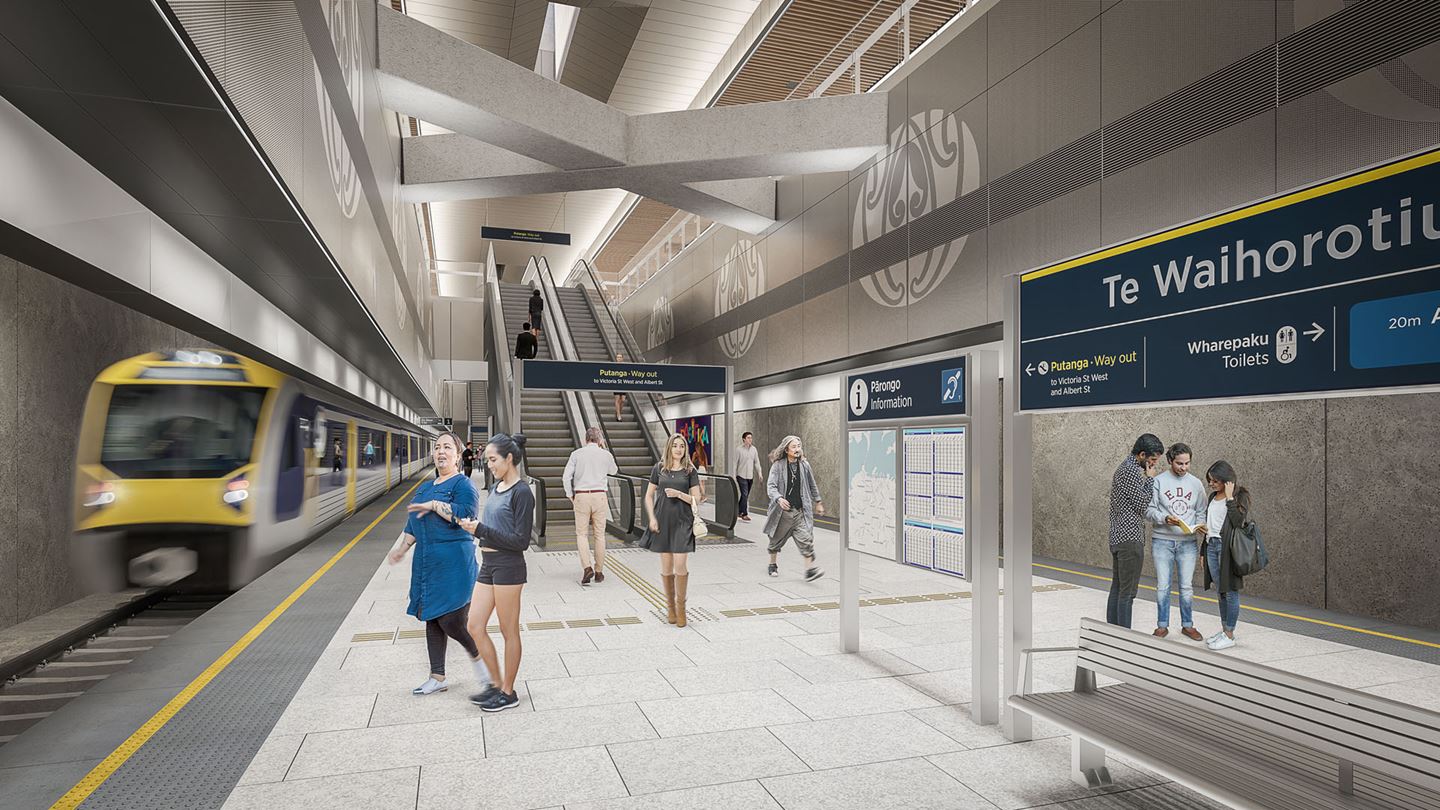 Auckland’s City Rail Link first underground railway system.