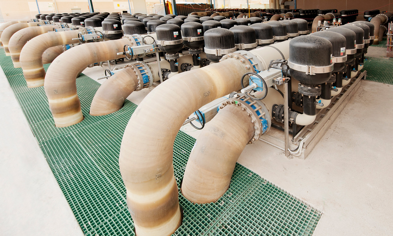 Figure 8. Disc filters at the main process plant.