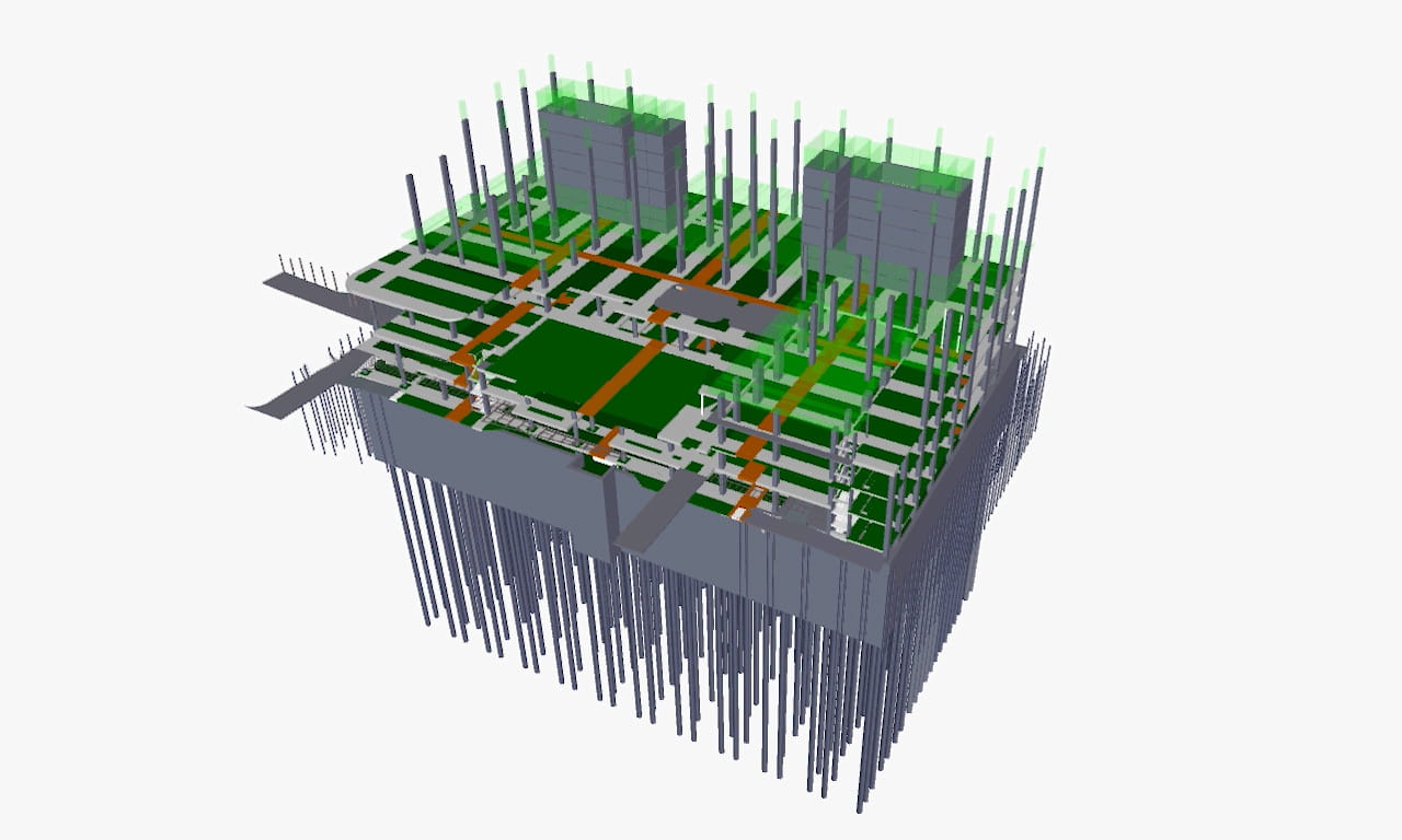 4D construction planning and tracking simulation was also adopted during the pre-construction phase of the True Digital Park Phase II. By doing so, the client and stakeholders were able to expedite the construction sequencing and site preparation.