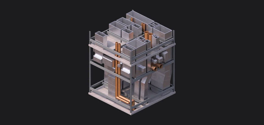 Figure 1. Sunshine Coast University Hospital used prefabricated modular risers to deliver critical services across the facility footprint.