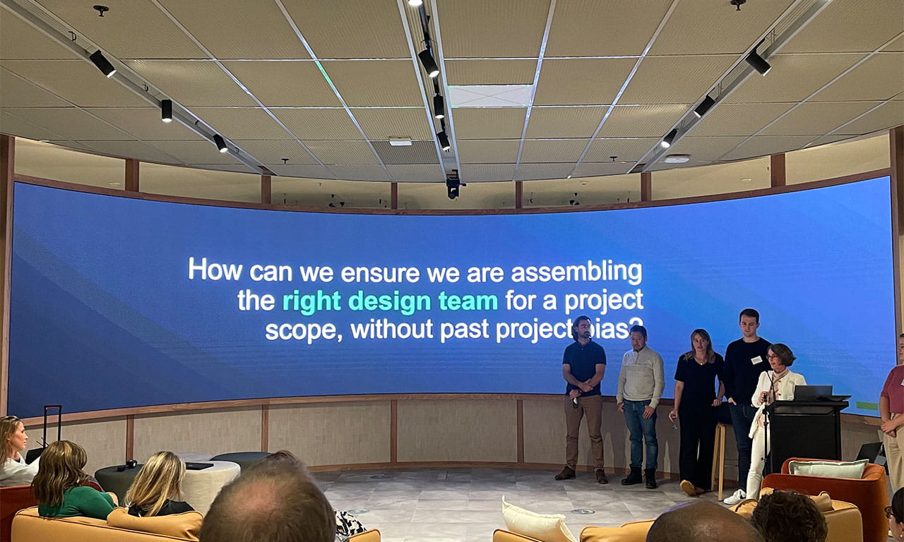 Building the right design team: A challenge without past data.