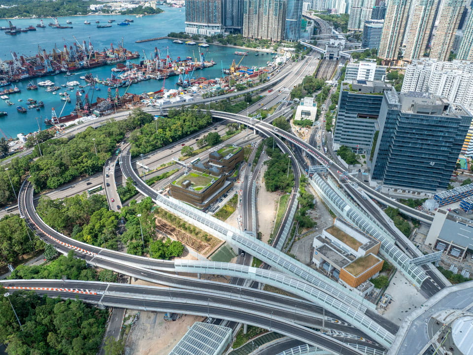 Tunnel entrance to Central Kowloon Bypass (Yau Ma Tei Section) in Hong Kong. Image courtesy of Hong Kong Transport Department.