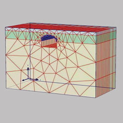 Finite element tunnel model