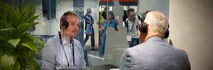 L-R: Tim Mumford, Senior Project Manager, Office of Projects Victoria and John Hilton Design Director, Bridges, Aurecon.