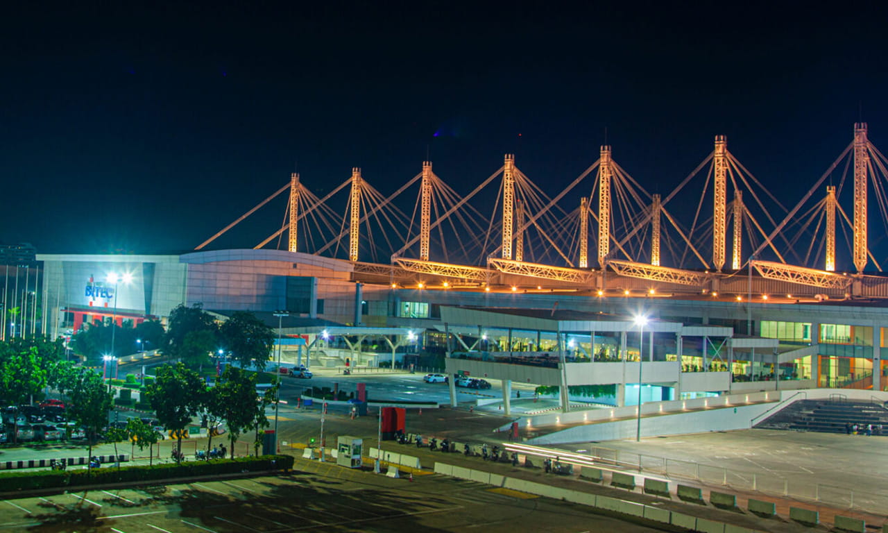 BITEC at night.